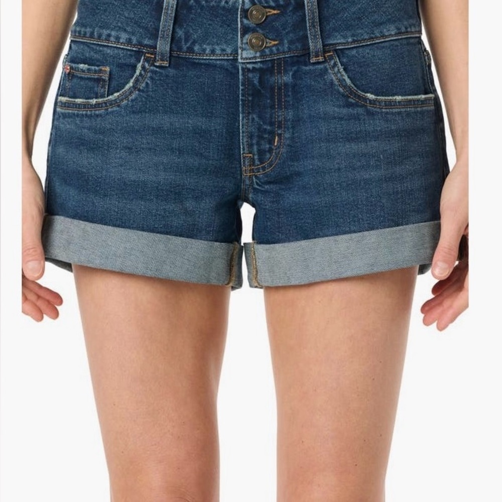Hudson Jeans Dark Blue Jean Shorts